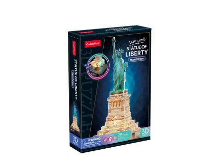 3D LED puzzle Socha slobody (nočná verzia)