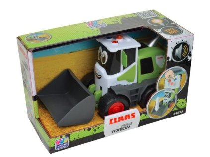 Svetlo a zvuk nakladača Claas pre šťastných ľudí