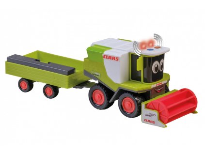 Kombajn Claas s prívesom pre šťastných ľudí