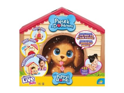 Interaktívna plyšová hračka Little Live Pets s domčekom