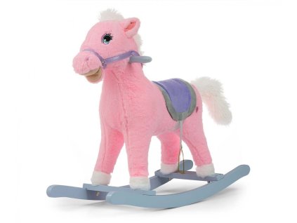 Hojdací kôň s ružovou záplatou