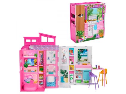 Útulný domček pre bábiky Barbie s vybavením