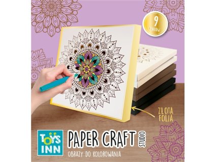 Omaľovánka s kovovou mandalou