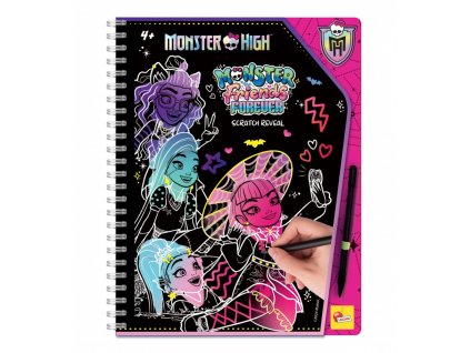 Sketchbook stieracie odhalenie stieracej hry Monster High Forever Friends