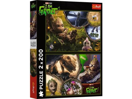 Puzzle 2x200 dielikov Ja som Groot: Strážcovia Marvel