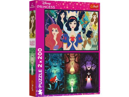 Puzzle 2x200 dielikov očarujúce Disney princezné