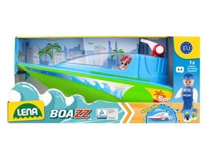 Športový čln Boazz s boxom na vodné delo