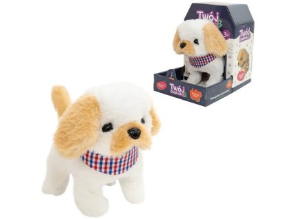 Interaktívny maskot pre vášho domáceho maznáčika - biely pes