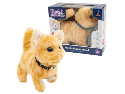 Interaktívny maskot pre vášho domáceho maznáčika - hnedé mačiatko