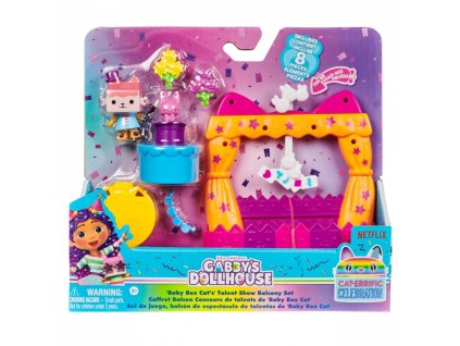 Sada figúrok pre mačací domček Gabi s kartónovým balkónom