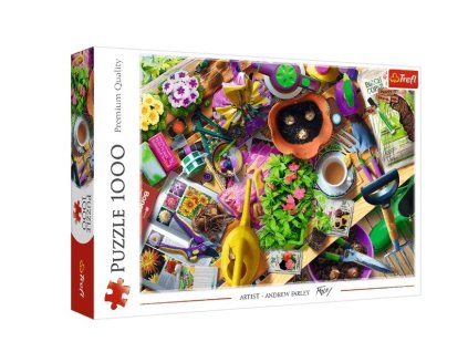 1000-dielne puzzle Upratovanie záhrady