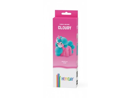 Hej hlinené jednorožce, balenie 3 kusov, oblaky