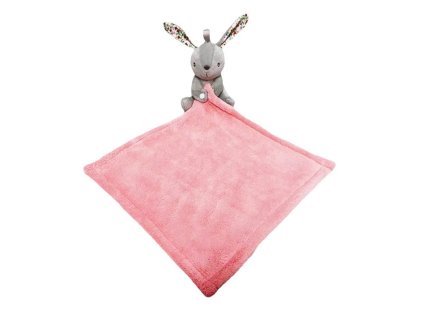 Uterák s motívom zajačika 35x35 cm ružový