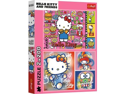 Puzzle Hello Kitty a priatelia 2x200 dielikov