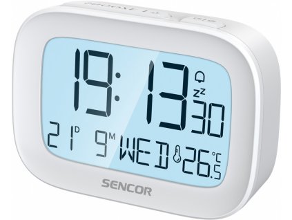 Budík s teplomerom, rádiom riadené hodiny dcf77