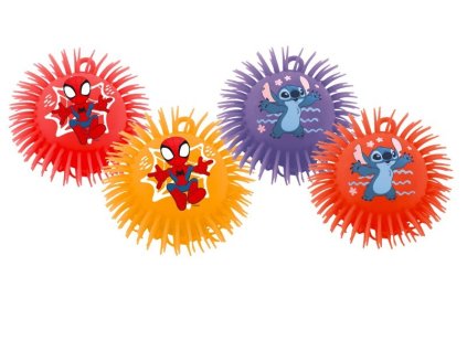 Shaggy ball mix Spidey and Stitch 1 kus