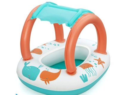 Bestway Nafukovací čln pre deti s odnímateľnou strechou s dnom