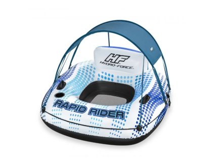 Kruh s opierkou a strieškou Bestway nafukovací čln 123 cm