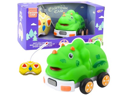RC auto na diaľkové ovládanie pre batoľatá, dinosaurus zelené