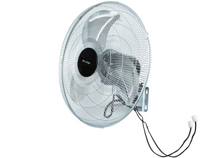 44-659# Nástenný ventilátor 50 cm 220 W strieborný obehový