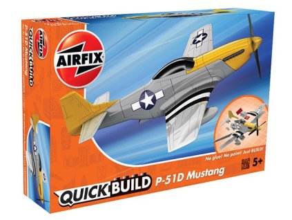 Rýchlostaviteľný plastový model Mustang P-51D