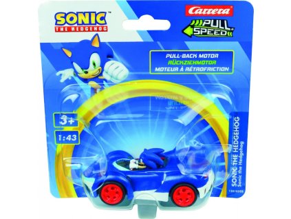 Ťahajte a zrýchľujte (pull-back) sonické vozidlo - tím Sonic Racing