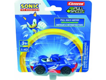 Ťahajte a zrýchľujte (pull-back) sonické vozidlo - tím Sonic Racing Stars