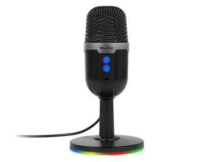 85-054# Štúdiový mikrofón so stojanom s LED diódou