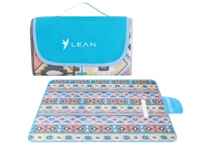 Skladacia pikniková plážová deka LEAN Patterns 200 x 200 cm