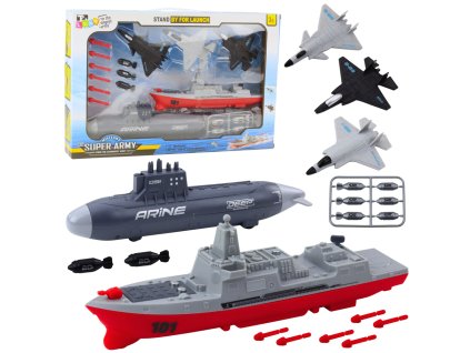 Vojenská súprava Expedovať Ponorky Fighters Missiles