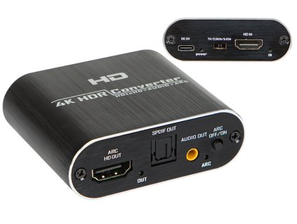 91-203# Toslink HDMI na HDMI + Audio Extractor prevodník s napájaním