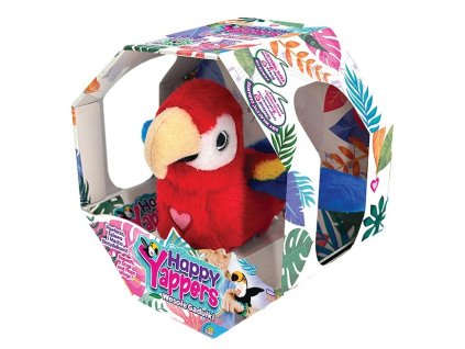 Interaktívny maskot Happy Yappers - Červený papagáj