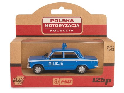 Vozidlo milície PRL Fiat 125p