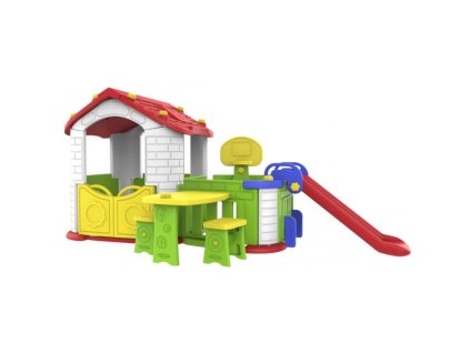 Záhradný domček so šmýkalkou - 5v1