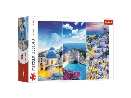 Puzzle - 3000 - Grécka dovolenka - Trefl 33073