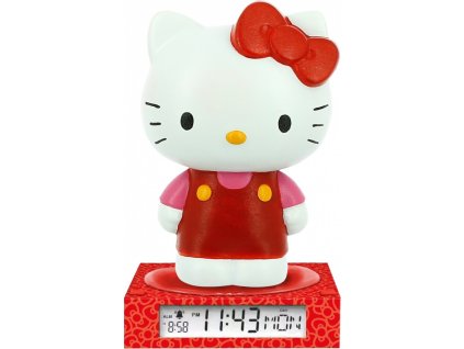 3D lampa s budíkom Hello Kitty