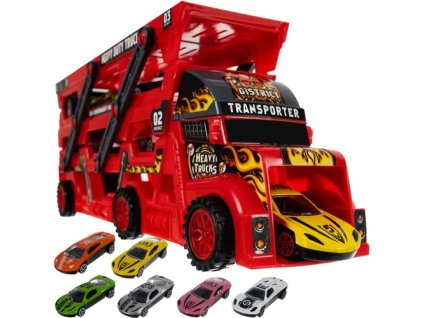 Súprava TIR nákladných vozidiel so 6 autami 22515