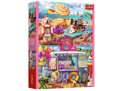 Puzzle - 2x500 - Prázdniny - Trefl 37533