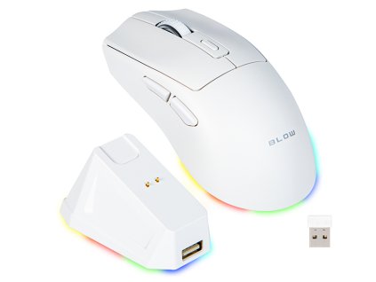 84-061# Blow adrenaline omega optická myš biela