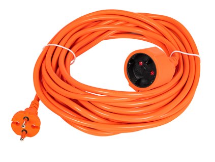 98-788# Predlžovací kábel pr-160 1-zásuvka bez uzemnenia 10 m oranžový 2x1,5 mm