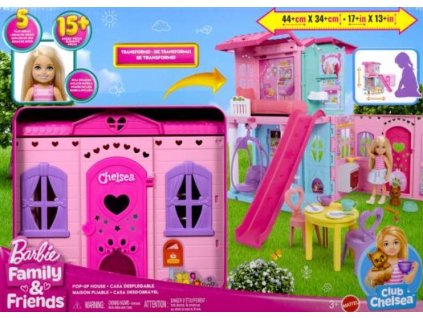 Rozkladací domček pre bábiky Barbie Chelsea