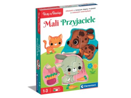 Puzzle Malí priatelia Zvieracia farma Učím sa hraním poľštiny Clementoni 50761