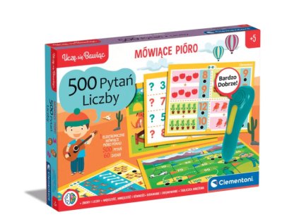 Hovoriace pero 500 otázok Čísla Učenie sa poľštiny hraním Clementoni 50783