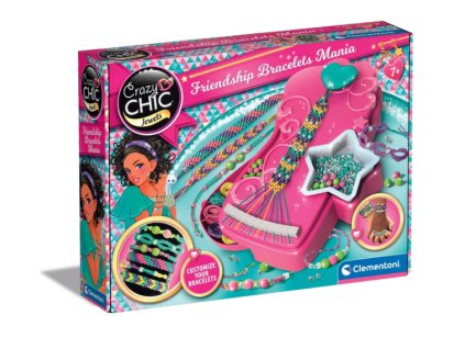 Sada náramkov priateľstva Crazy Chic Bracelet Workshop Mania Clementoni 18857
