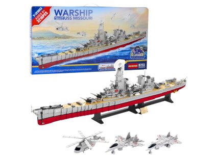 Stavebné kocky Veľká vojnová loď Lietadlová loď 3216 ks.