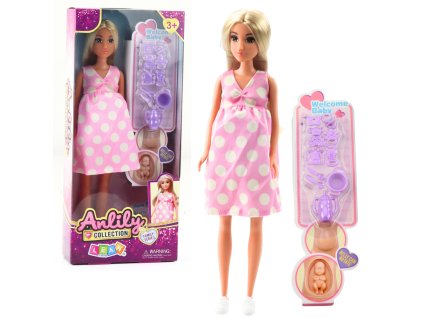 Doplnky pre tehotnú bábiku Anlily pre bábiky s bodkami