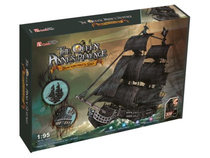 3D puzzle veľká sada pirátska loď kráľovnina pomsta