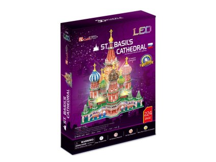 3D LED puzzle Chrám Vasilija Blaženého