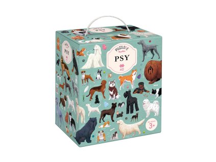 40-dielne puzzle puzzlelove – psy