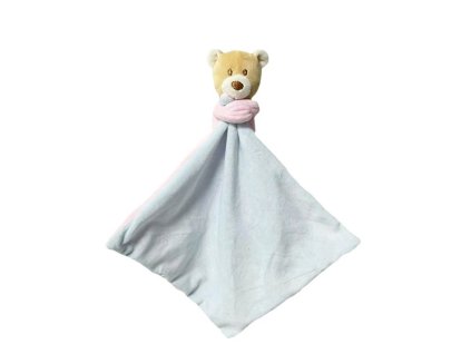 Plyšový medvedík 25 cm ružovo-modrý